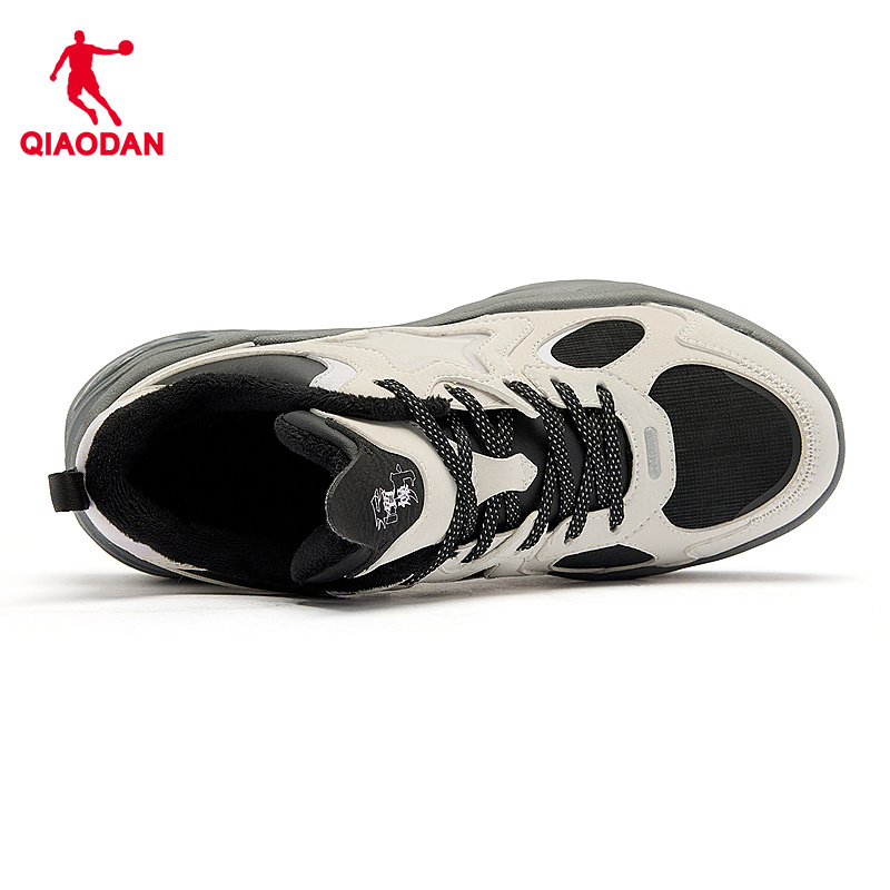 商场同款精灵兔V乔丹老爹鞋女2024冬季保暖休闲鞋厚底增高运动鞋