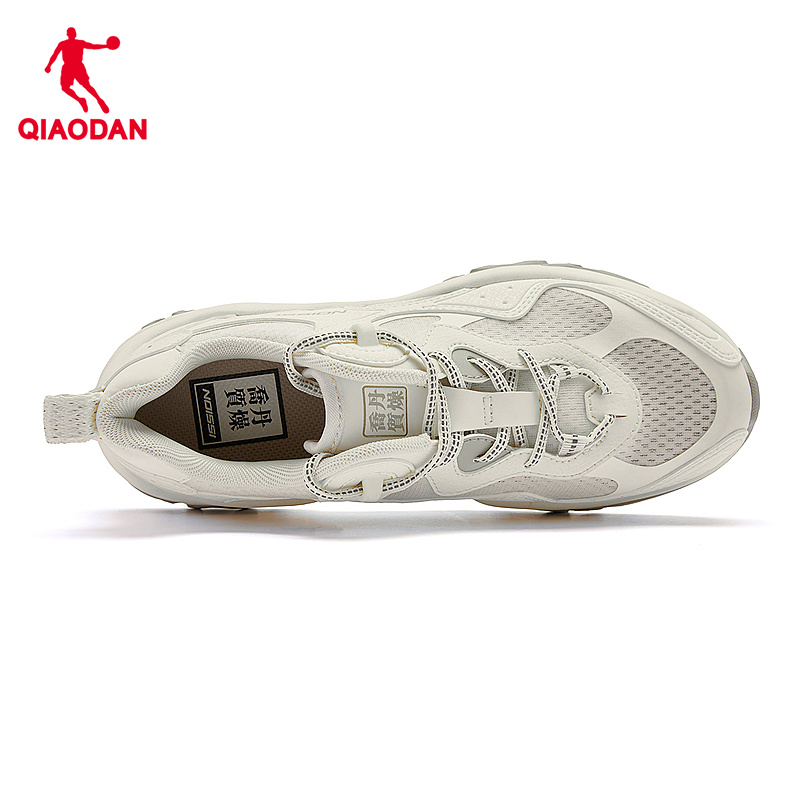 精灵兔Ⅱ|乔丹休闲鞋女鞋2024秋季网面透气轻便运动鞋增高老爹鞋