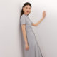 VeroModa dress ແຂນສັ້ນ ສິ້ນ skirt ຍາວ