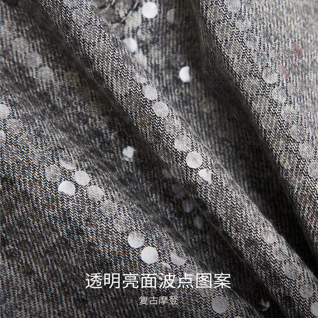 VeroModa glossy polka dot skirt