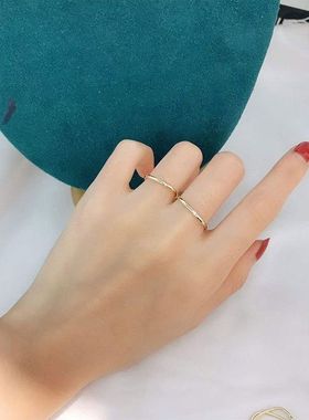 黄金通体戒指钻戒女钛钢戒指掉色