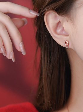 扣富贵原创髓气质纯银套装女新