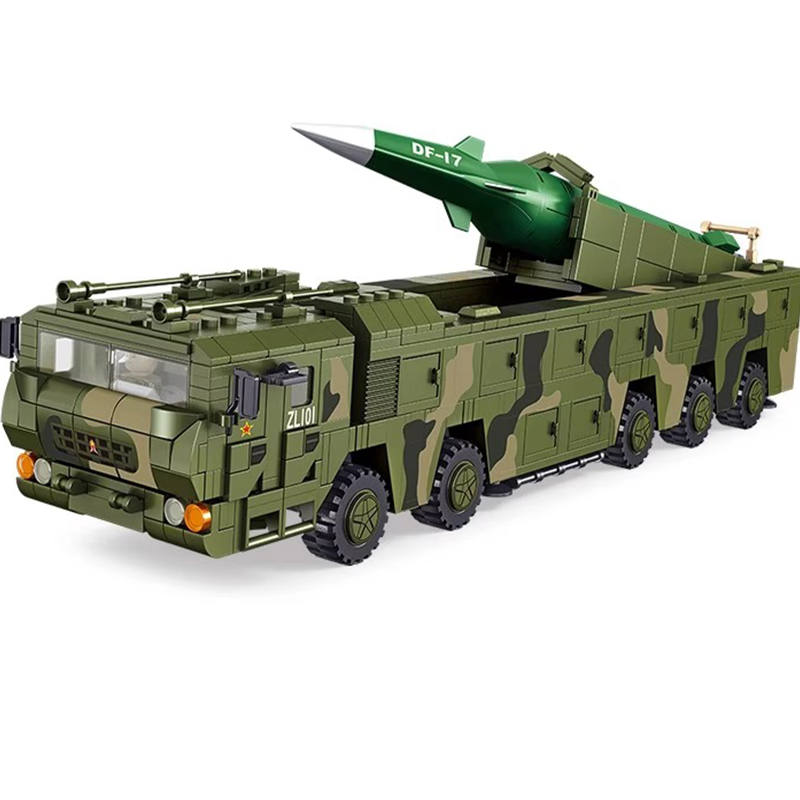 2025新款大型东风41导弹装甲车坦克积木拼装玩具男孩儿童生日礼物 - 图3