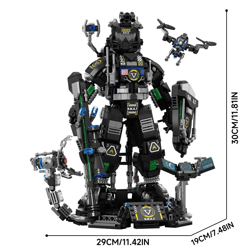 2026新款未来特警机器人警察机甲积木拼装儿童玩具男孩子生日礼物,淘宝优惠券,粉丝福利购,淘宝优惠卷