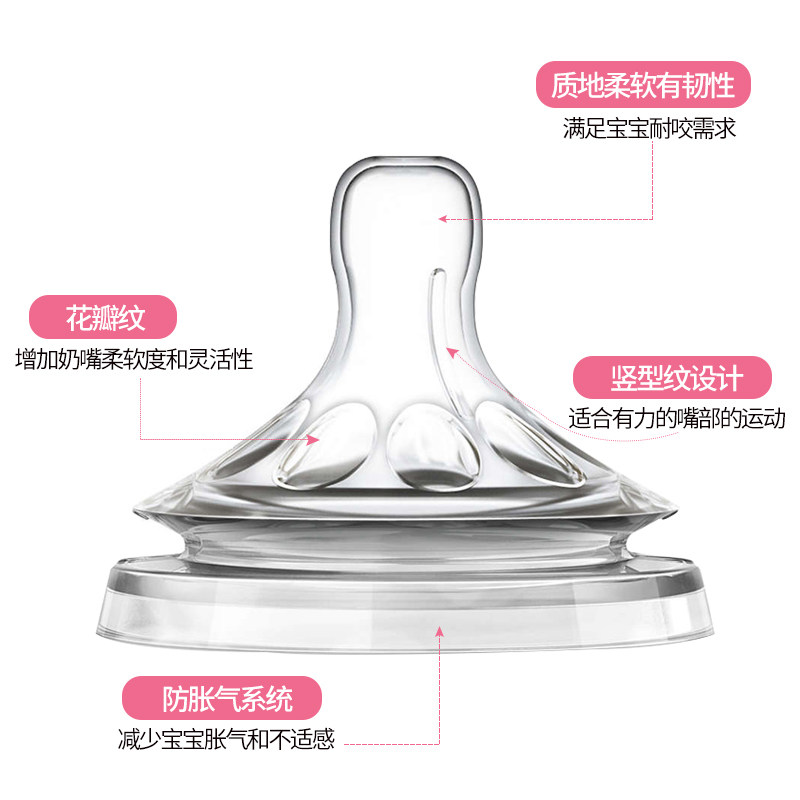 飞利浦新安怡宽口径y孔超软奶嘴 新安怡九楚腾奶嘴/安抚奶嘴