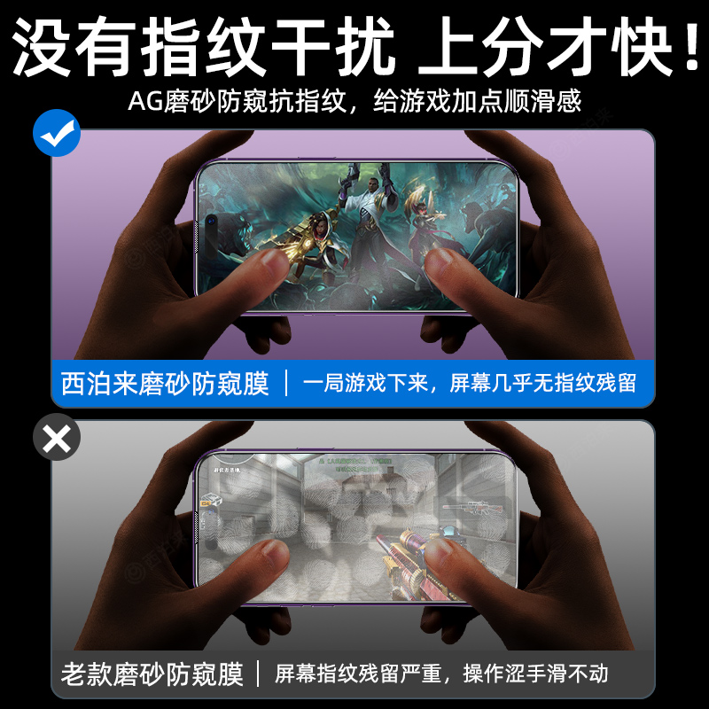 适用苹果14钢化膜iphone13promax手机11新款12pro全屏xr磨砂15plus防窥膜x防摔xsMax防偷窥porMax贴膜pm十三i - 图3