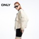 ONLY embroidered pocket loose short woolen coat