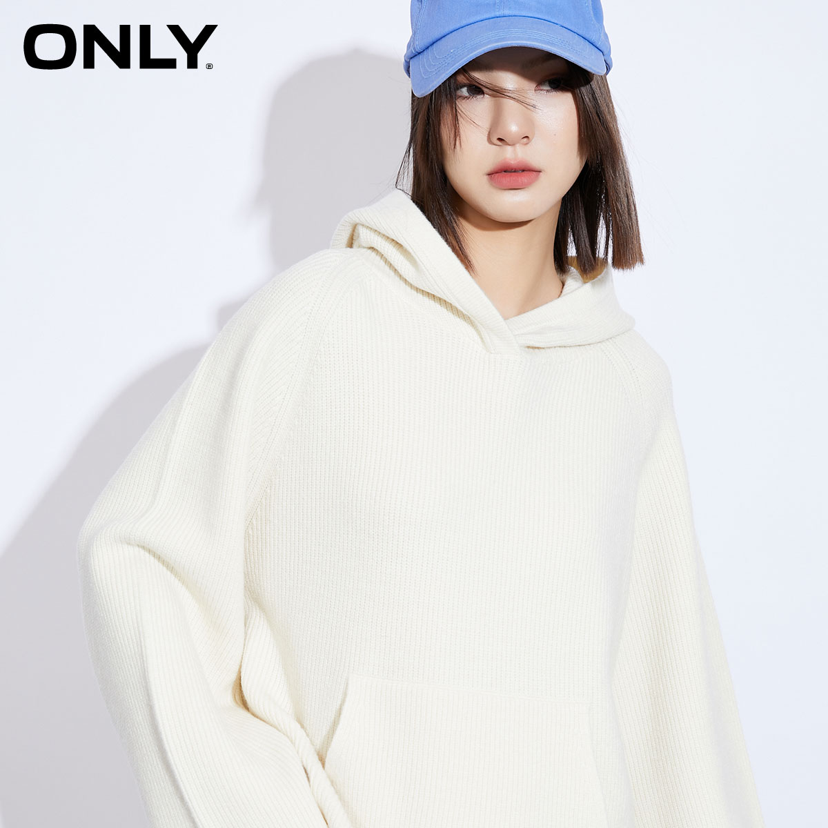 only奥莱春季新款慵懒风舒适针织衫 ONLYoutlets店毛针织衫