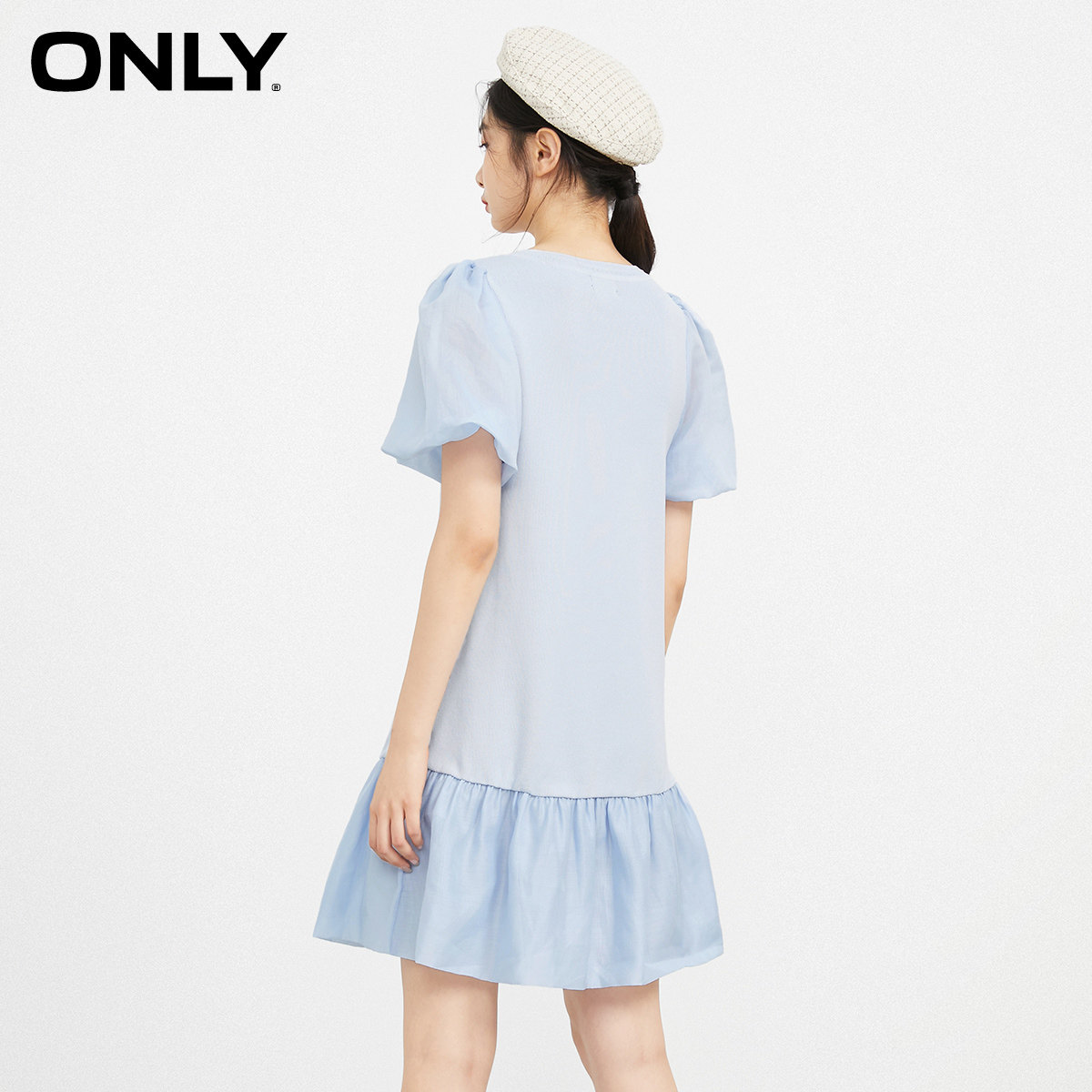 only奥莱春季短款收腰显瘦连衣裙 ONLYoutlets店连衣裙