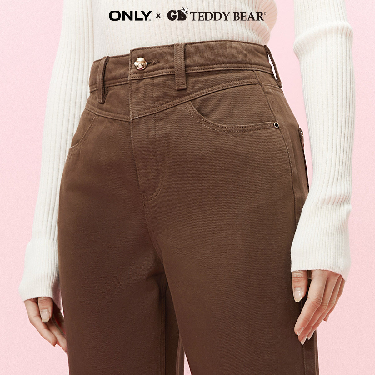 only奥莱2023春季新款百搭哈伦裤 ONLYoutlets店牛仔裤