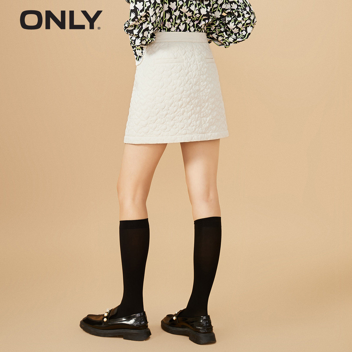 only奥莱春季新款a字心形半身裙 ONLYoutlets店半身裙