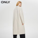 ONLY sheep wool mid-length woolen coat
