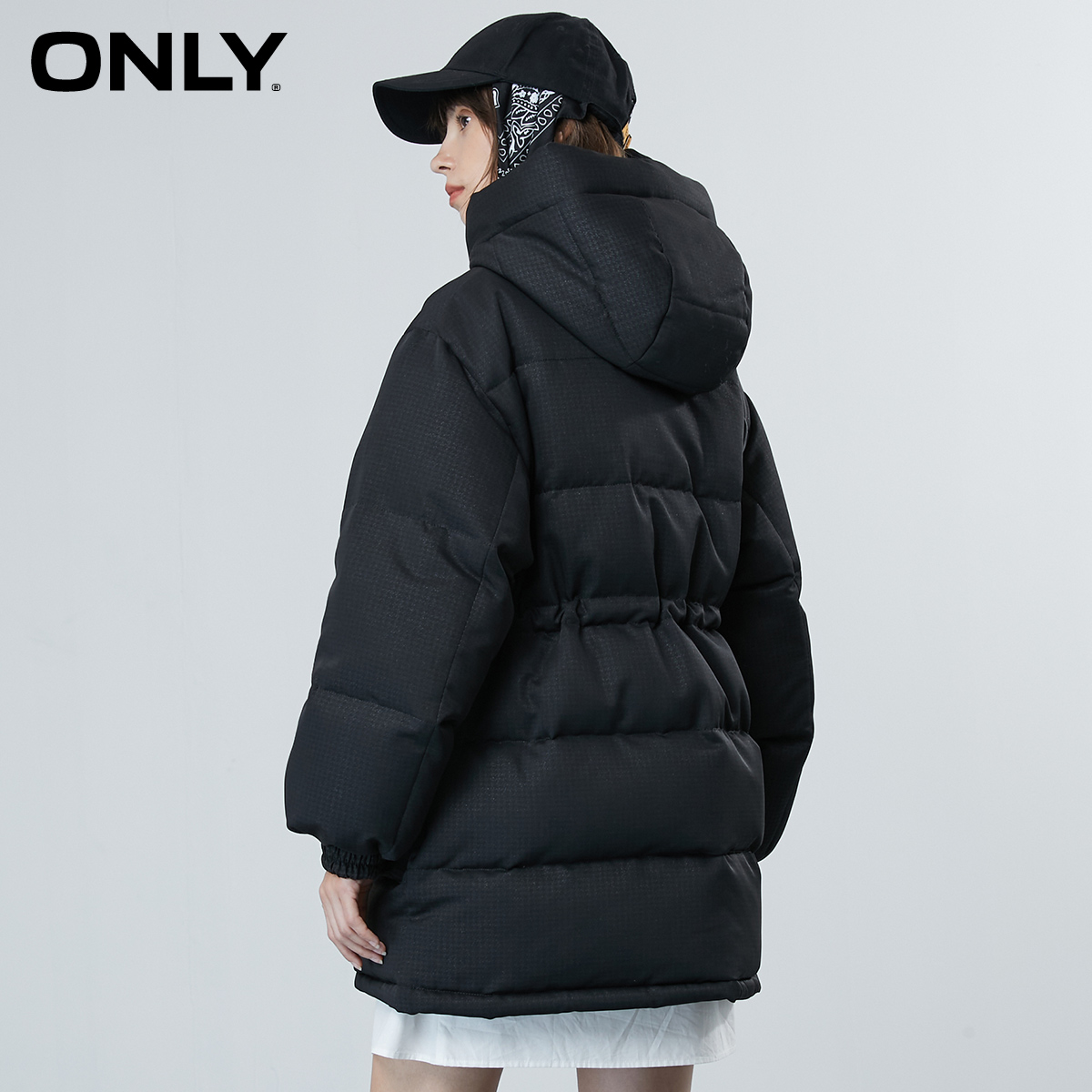 only2021冬季新款90绒连帽羽绒服 ONLYoutlets店羽绒服