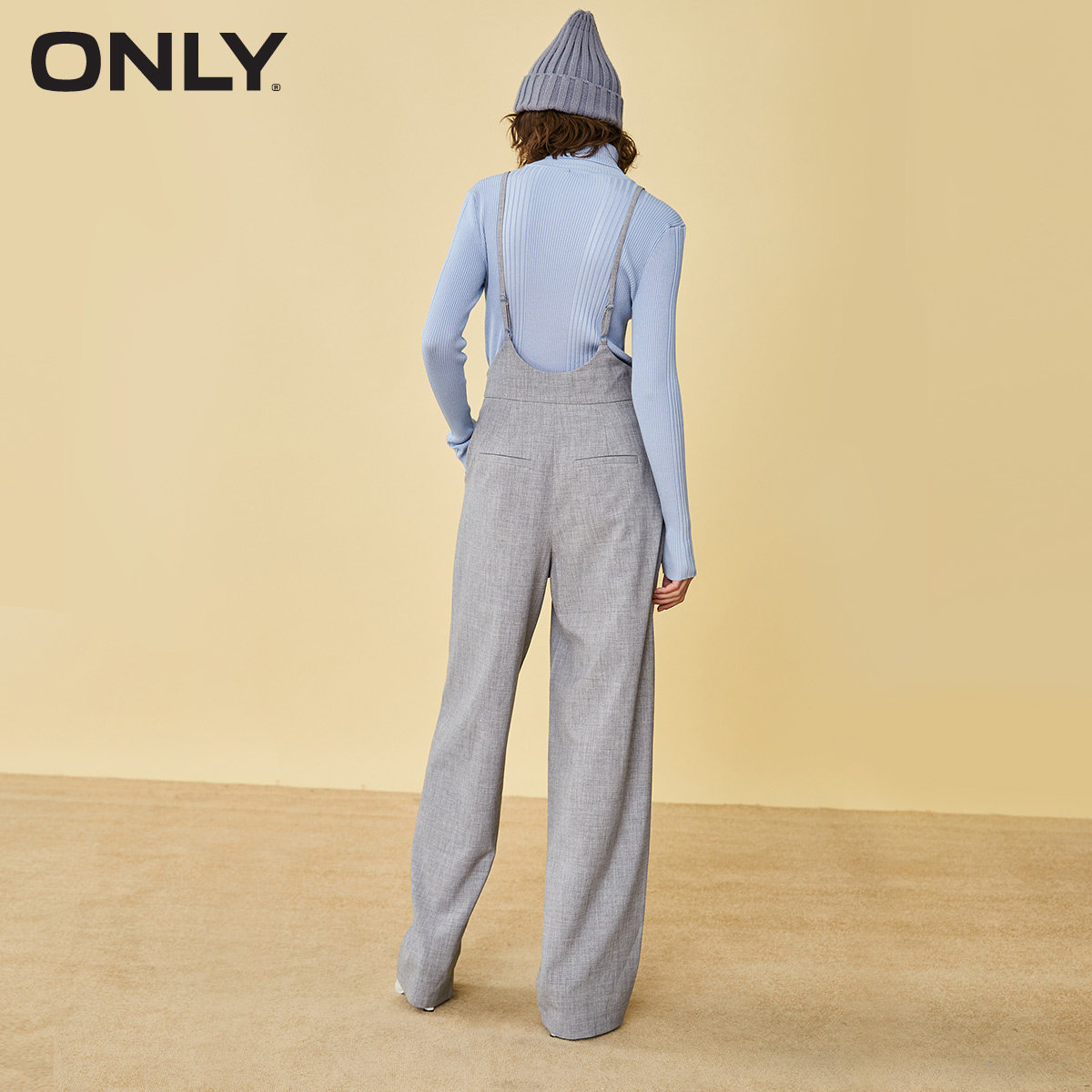 only2021冬季新款潮流黑色休闲裤 ONLYoutlets店休闲裤