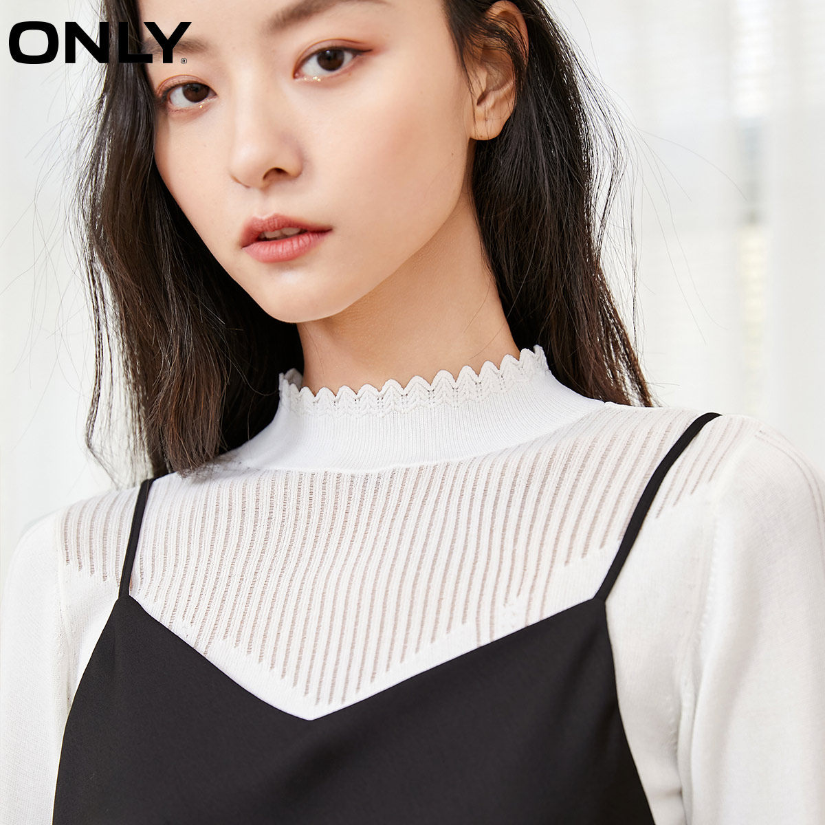 only奥莱春季新款两件套开叉连衣裙 ONLYoutlets店连衣裙