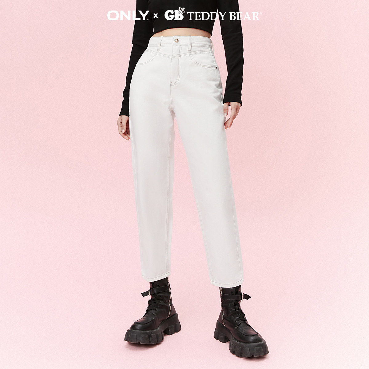 only奥莱2023春季新款百搭哈伦裤 ONLYoutlets店牛仔裤