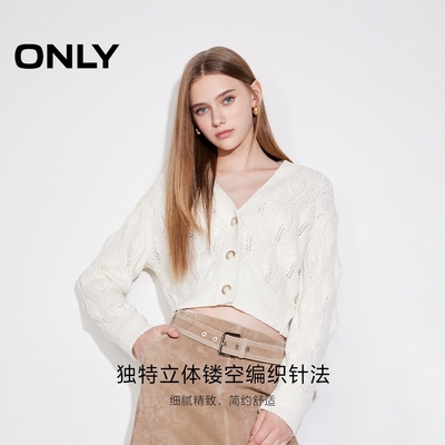 ONLYV领开衫长袖针织衫