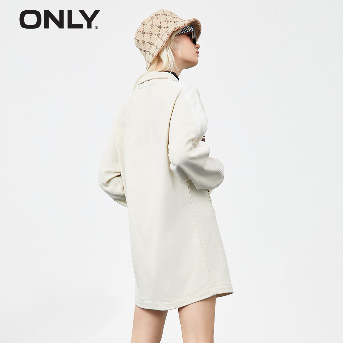 only奥莱春季新款时尚宽松显瘦卫衣 ONLYoutlets店连衣裙