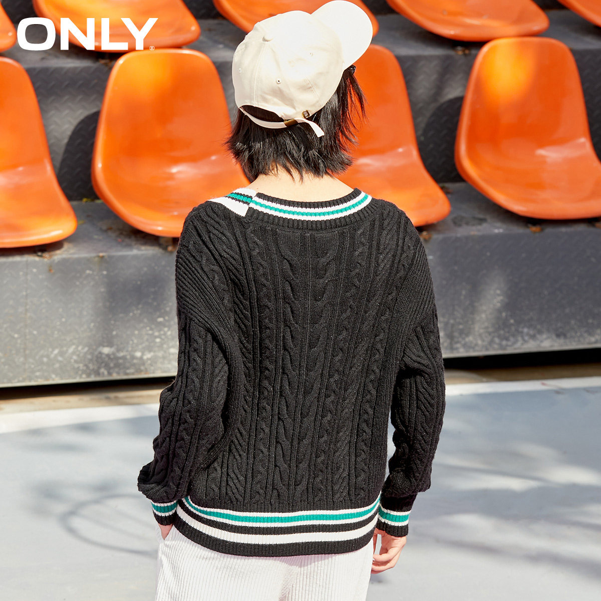 only2021冬季新款学院风毛针织衫 ONLYoutlets店毛针织衫