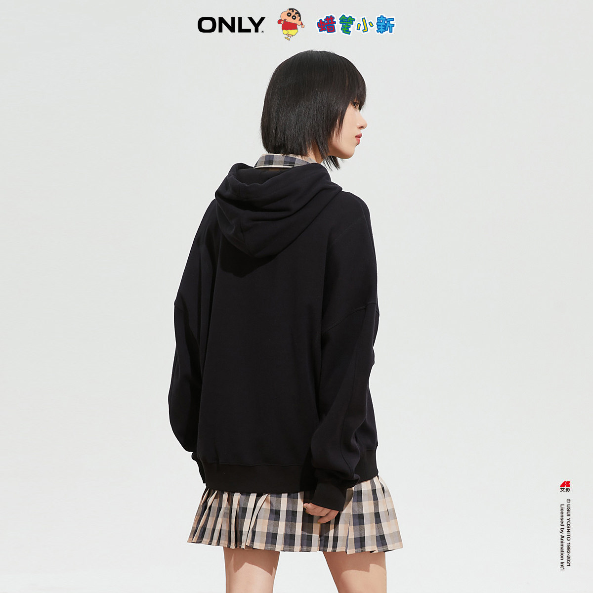 only2021秋季新款蜡笔小新联名卫衣 ONLYoutlets店卫衣/绒衫