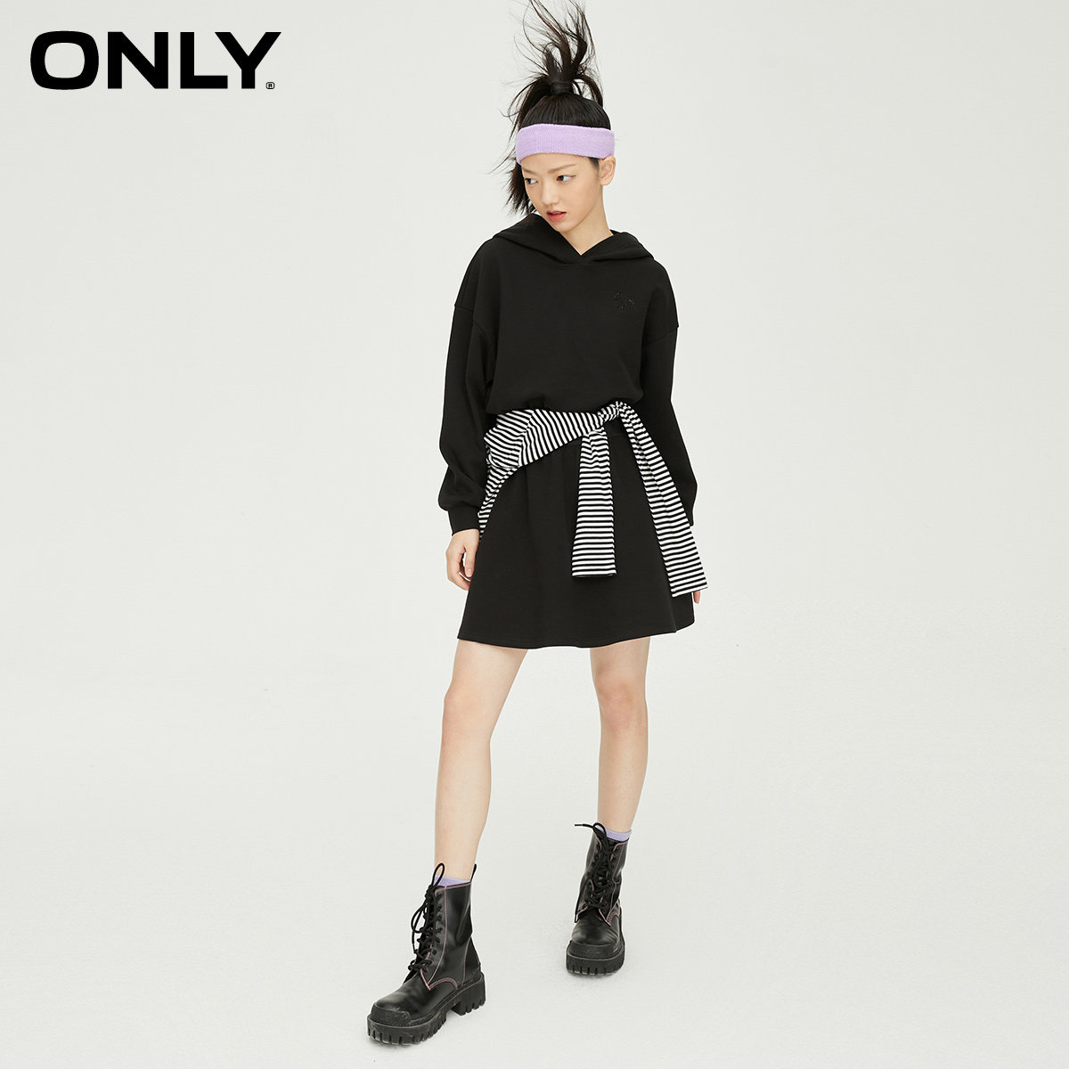 only2021冬季新款短款小樱桃卫衣 ONLYoutlets店连衣裙