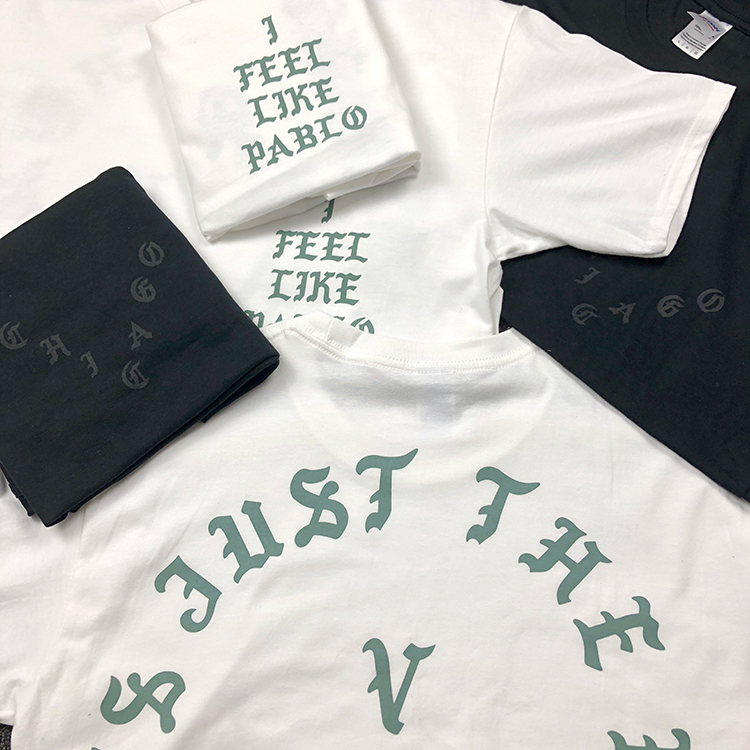 Kanye West Pablo 城市限定短袖 侃爷 哥特字体T恤 美潮 情侣TEE - 图2