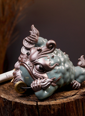 客厅金蟾招财摆件酒店