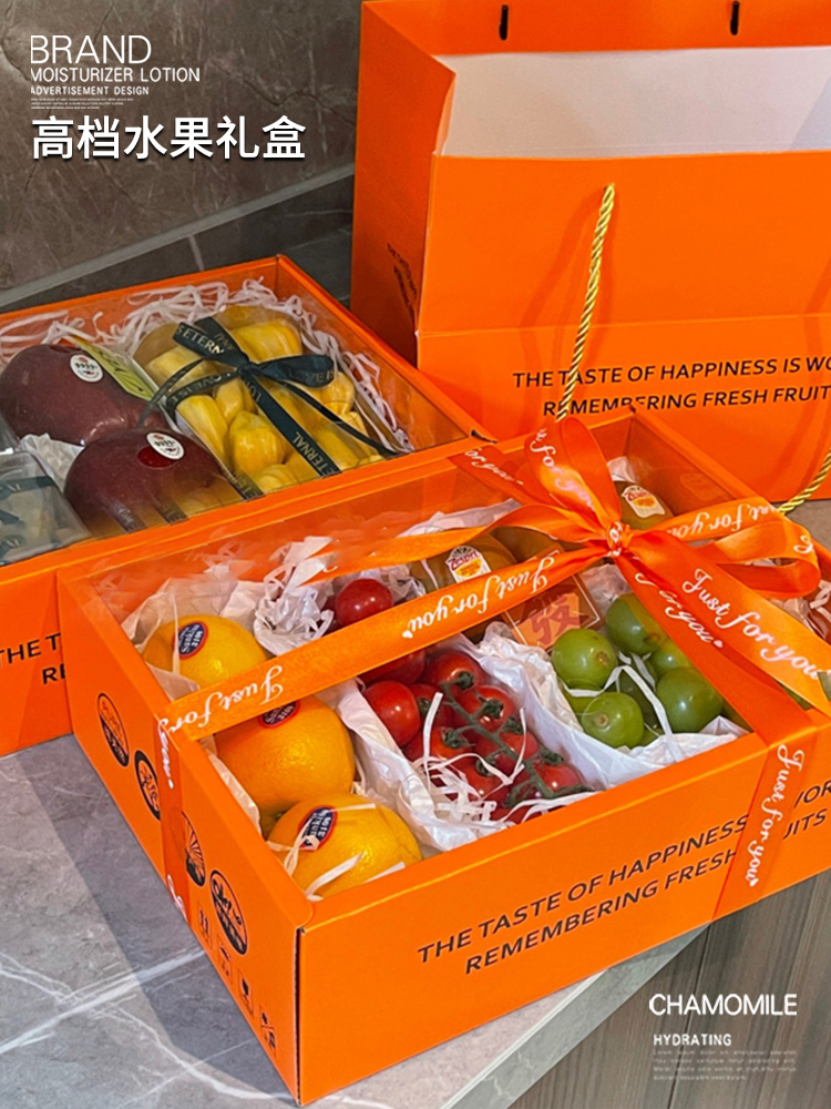 透明盖水果礼盒空盒子高档混搭水果包装盒15斤装水果礼品盒 - 图3