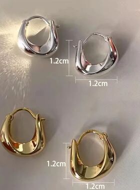 925 Sterling Silver Earrings for Women Ear Hoop Versatile Sw