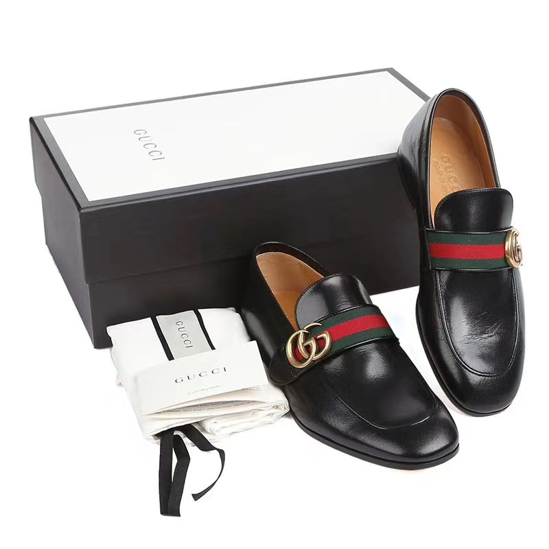 gucci /古驰正品gg条纹织带男鞋 CLUSA海外单鞋