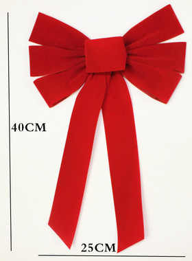 Christmas Party Home Decoration Large Bow Christmas Red Flan