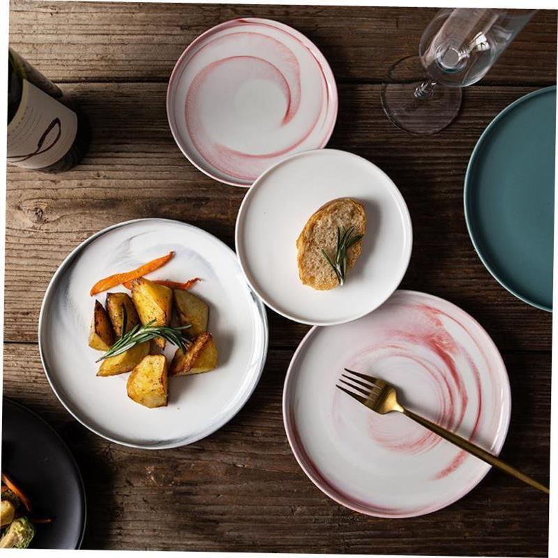 dinner plates ceramic steak plate dishes 西餐盘 western food - 图1