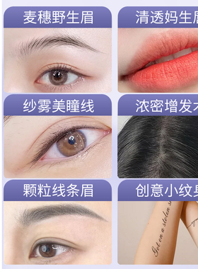 电流仪专用针纹绣机器针头欧洲唇颗粒雾眉纹眉漂唇眼线全抛一体针