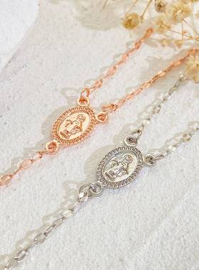 欧美饰品 Pop cross long feminine sexy fringe Madonna pendant