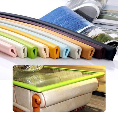 Baby table bubble wrap angle of a U-shaped glass edging tabl - 图0