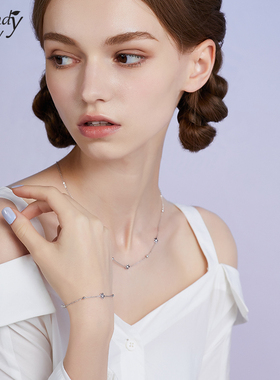 SundyHoney时尚通勤银饰小花手链