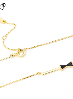 SundyHoneys925银简约蝴蝶结项链