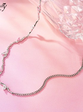 SundyHoney水钻项链设计感颈链