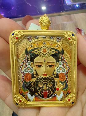 新品西藏唐卡扎基拉姆方形