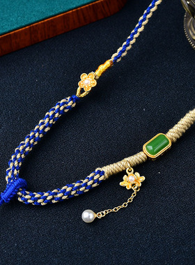 民族风复古百搭调节项链绳