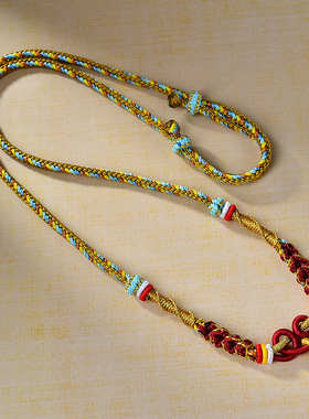 藏式彩色项链绳唐卡绳天珠挂坠绳