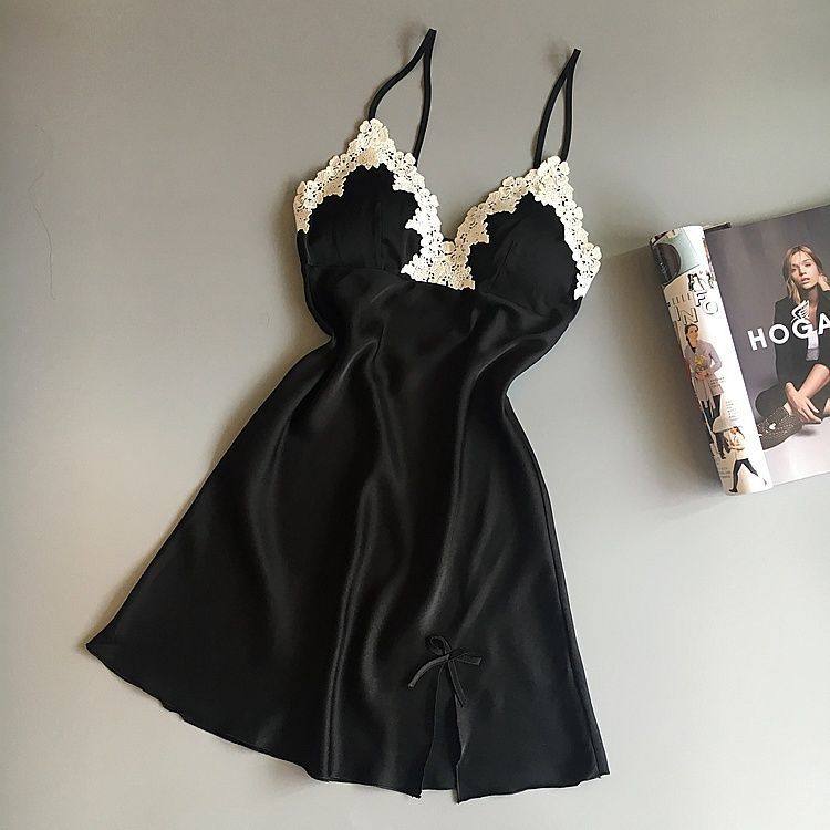 纯欲风带胸垫睡衣吊带睡裙女夏季矮个子短裙诱惑家居服慵懒风,淘宝优惠券,粉丝福利购,淘宝优惠卷