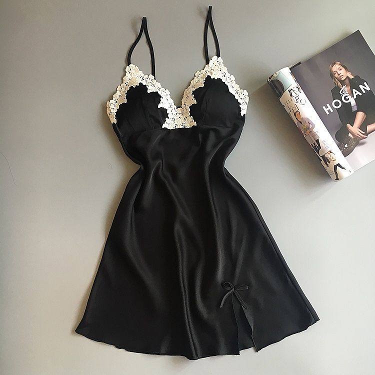 纯欲风带胸垫睡衣吊带睡裙女夏季矮个子短裙诱惑家居服慵懒风,淘宝优惠券,粉丝福利购,淘宝优惠卷