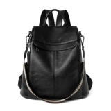 Рюкзак, модная универсальная вместительная и большая кожаная сумка через плечо, из натуральной кожи, коллекция 2021, в корейском стиле, воловья кожа, анти-кража