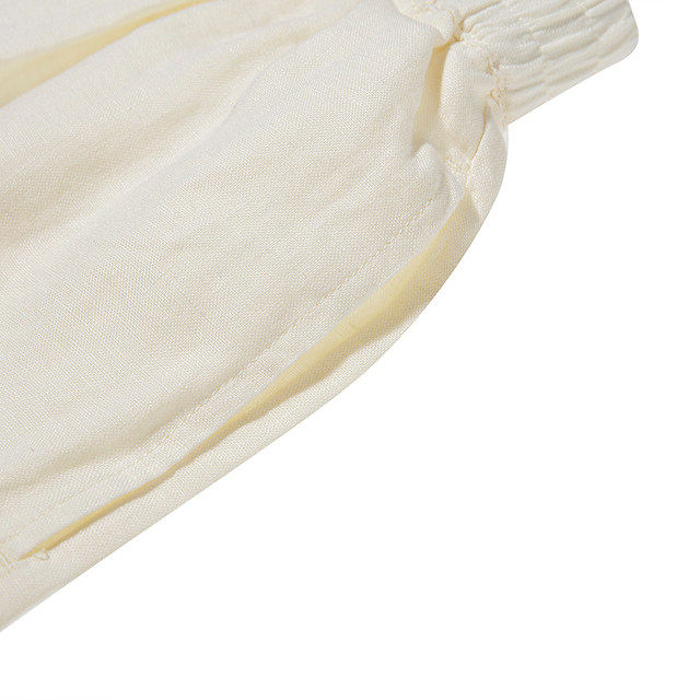 Wear mid-rise summer shorts Ai Mo Linen