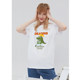 Right shoulder slim cotton short sleeves sweet and cute pure cotton
