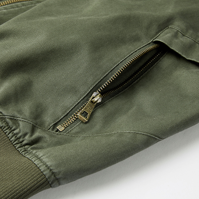 飞行员夹克男空军MA1潮牌工装外套纯棉新款宽松大码休闲棒球服男 - 图2