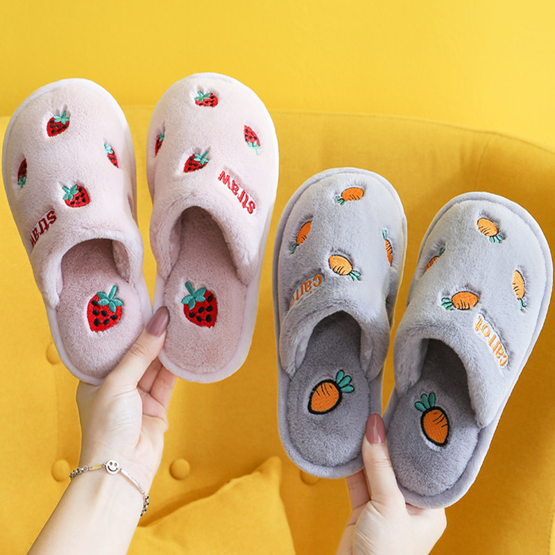 秋冬儿童棉拖鞋男童女童可爱卡通宝宝室内防滑家居亲子鞋保暖拖鞋