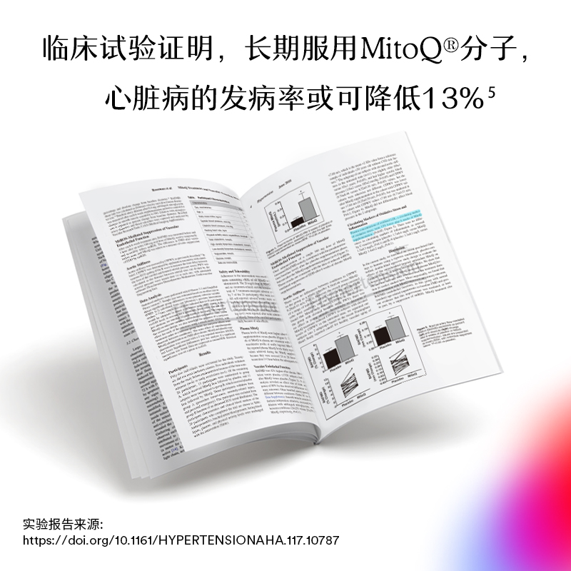 MitoQ舒心胶囊Q10心脏心脑血管保健新西兰辅酶ql0常备60粒保健品