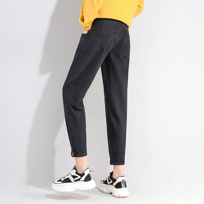 孕妇春秋款哈伦老爹上班时尚牛仔裤 佐美涵孕妇打底裤